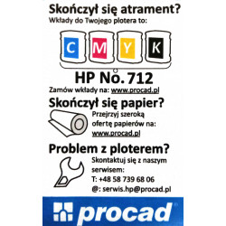 Tusz HP 712 Kolor CMY (3ED80A)