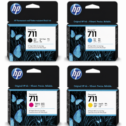 HP 711  - Zestaw 4 tuszy...